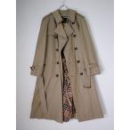 BURBERRY LONDONバーバリー ロンドン 日本製 ウールカシミヤライナー付き 裏地ノバチェック 水牛ボタントレンチコート[MCTA81015]
