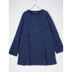 GANGSTERVILLEギャングスタービル 2021SS THUG - L/S T-SHIRTSインディゴコットンニット[MKNA76516]