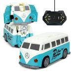 ショッピングラジコン ラジコンカー バス 車 おもちゃ ロボット 変身 変形バス リモコン おもちゃ 子供 おもちゃ 変形