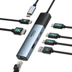 Selore USB C ハブ usb-c ハブ 7 in 1 ドッ