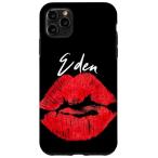 iPhone 11 Pro Max Eden Red Lips 名前入りファーストネーム スマホケース