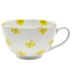 24to3 西富陶磁器 伊万里焼 マグカップ コップ 徳七窯 約240ml hana 花 花柄 小花 黄色 日本製 480086