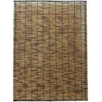 水勘製簾所 いぶし焼 天津すだれ 約88×220cm ブラウン 袋入り いぶし焼加工で 虫やカビが付きづ