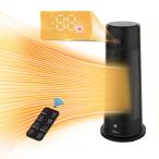 VECELO セラミックヒーター 小型 速暖 足元ヒーター ECO知能恒温 節電対策 セラミックファンヒータ