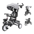 Thinkmax 子供三輪車 ベビーカー 5in1 折りたたみ 舵取り機能 乗用玩具 超軽量 乗り物 組み立