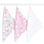 aden + anais エイデンアンドアネイ ウォッシュクロス マ フルール 3枚セット 30×30cm モスリンコット