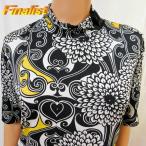  б/у бальные танцы tops с высоким воротником чёрный . белый. цветок OHTP179325