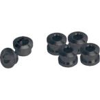 GIZA ギザ チェーンリング フィキシングボルト セット(シングル用) ブラック YCK00400