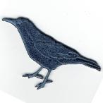 刺繍アイロンワッペン鳥（カラス）