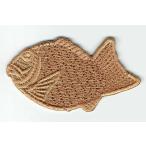 刺繍アイロンワッペン（たい焼き）