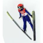 刺繍アイロンワッペン（スキージャンプ）