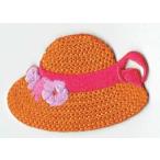 ショッピング麦わら帽子 刺繍アイロンワッペン（麦わら帽子）