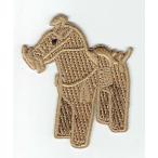 刺繍アイロンワッペン（はにわ（馬））