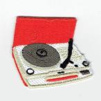 刺繍アイロンワッペン（レコードプ