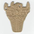 刺繍アイロンワッペン（縄文式土器）