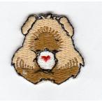 刺繍ワッペン（ケアベア・顔茶色）