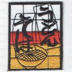 刺繍アイロンワッペン（うどんそば看板）