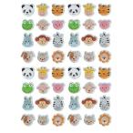 ショッピングシール キラキラシール（アニマル　顔）