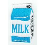 刺繍アイロンワッペン（ミルク/牛乳）