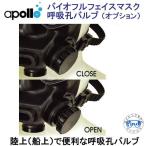 アポロ apollo バイオ フルフェイスマスク 専用オプション 呼吸孔バルブ (一ヶ所) フルフェイスマスクは別売 ★日本製★