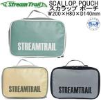  Stream Trail SCALLOP POUCH ska LAP сумка полный открытый тип содержание. вынимание и вкладывание . легко сумка . покупка 