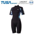 レディース ウェットスーツ TUSA SPORT ツサスポーツ UA5307 女性 日焼け防止 ケガ予防 S〜5Lサイズ対応 ショートジョン スプリング