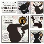  Pokemon wall свет ( Пикачу /genga-/ ушко (уголок) kyu/i-bi)( почтовая доставка бесплатная доставка ) тип аккумулятора звук чувство сенсор освещенность сенсор стикер LED wall свет орнамент 