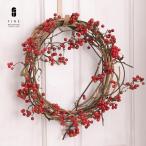 クリスマス リース サンキライリース ギフト プレゼント リース 誕生日 迎春 ドライフラワー リース クリスマスリース