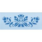  штраф Home. очень большой stencil сиденье stencil часть. длина 40cm очень большой размер стена * мебель * -дверный one отметка 400×137. цветок. образец A fh-042ms