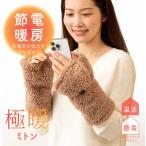 ショッピングミトン アルファックス 　極暖 指先が出せるミトン　