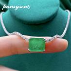 ペンダント ネックレス エメラルド シルバー レディース ソリッド 925 ジュエリー パライバ トルマリン シミュレーション