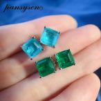 ピアス エメラルド シルバー ストーン レディース ソリッド 925 ジュエリー パライバ トルマリン ジェムストーン スタッド カクテル