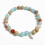 ブレスレット青ブルースネークビーズ...