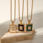 ペンダントネックレス白ホワイトジル...