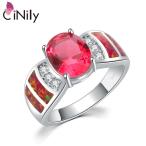 指輪リングジルコニア赤レッドシルバ...