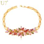 Yahoo! Yahoo!ショッピング(ヤフー ショッピング)ブレスレット ジルコニア シルバー 花 フラワー チェーン レディース 大人 カラフル シンプル トレンド おしゃれ かわいい