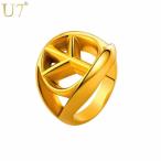 Yahoo! Yahoo!ショッピング(ヤフー ショッピング)指輪 ステンレス リング ピースサイン 平和 ゴールド ブラック シルバー おしゃれ 大人 黒 大きめ シンプル トレンド かわいい