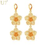 Yahoo! Yahoo!ショッピング(ヤフー ショッピング)ゴールド 花 ピアス ビンテージ ジュエリー ファッション かわいい ロング レディース 女性 フラワー おしゃれ 大人 カラー 685