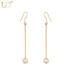 Yahoo! Yahoo!ショッピング(ヤフー ショッピング)ピアス ロング シルバー ラインストーン クリスタル ドロップ レディース シンプル 78mm 女性 ジュエリー プレゼント ゴールド