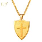 Yahoo! Yahoo!ショッピング(ヤフー ショッピング)ネックレス ペンダント クロス ステンレス チェーン レディース メンズ 十字架 シールド 女性 チャーム 男性 ジュエリー プレゼント