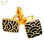 Yahoo! Yahoo!ショッピング(ヤフー ショッピング)クラシック 雲 パターン メンズ 男性 カフスボタン ゴールド スーツ カフ ボタン クリップ カフス ビジネス おしゃれ 大人 カラー