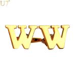 Yahoo! Yahoo!ショッピング(ヤフー ショッピング)カフス メンズ W字 ゴールド おしゃれ 大人 イニシャル アルファベット 男性 文字 ボタン カフ シンプル トレンド かわいい