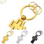 Yahoo! Yahoo!ショッピング(ヤフー ショッピング)カギ ホルダー メンズ 男性 キー 鍵ホルダー アクセサリー ファッション ジュエリー ゴールド カラー 金属 クロス 十字架 キー