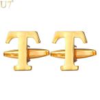 Yahoo! Yahoo!ショッピング(ヤフー ショッピング)カフス メンズ T字 ゴールド おしゃれ 大人 イニシャル アルファベット 文字 レター カフ リンク 男性 ジュエリー ファッション
