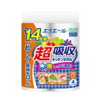 「大王製紙」エリエール 超吸収キッチンタオル 70カット(4ロール)「日用品」