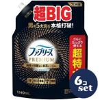 「セット販売」「P&Gジャパン」ファブリーズW除菌+消臭 プレミアムメン クールアクアの香り つめかえ用4回分 1240ml 6個セット