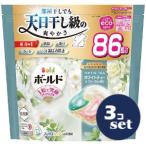 「セット販売」「P&Gジャパン」ボールドジェルボール４Ｄ　心弾けるホワイトティー＆フローラルの香り　つめかえテラジャンボサイズ　86個　3個セット