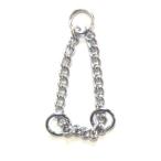  половина воздушная заслонка цепь ma LUKA n3 полосный L размер серебряный средний * для больших собак сделано в Японии 