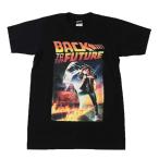 Tシャツ バンドTシャツ ロックTシャツ 半袖 (AG) バックトゥザフューチャー BACK TO THE FUTURE 1 BLK S/S 黒 デロリアン 映画