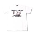 Tシャツ バンドTシャツ ロックTシャツ 半袖 (W) パブリックエネミー PUBLIC ENEMY 4 WHT S/S 白